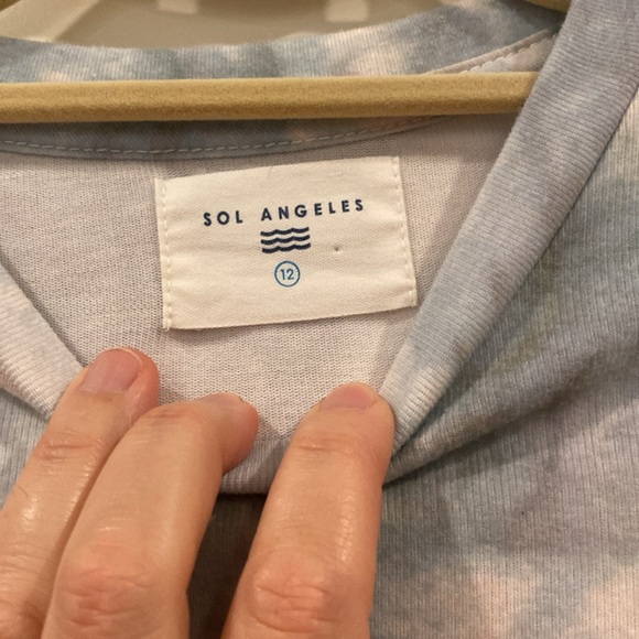 SET- top and bottom! Girls size 12 Sol Angeles matching sweatshirt and pants - Picture 7 of 7